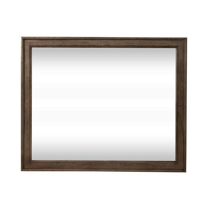 Americana Farmhouse - Landscape Mirror - Light Brown