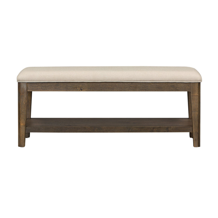 Artisan Prairie - Upholstered Bench - Dark Brown