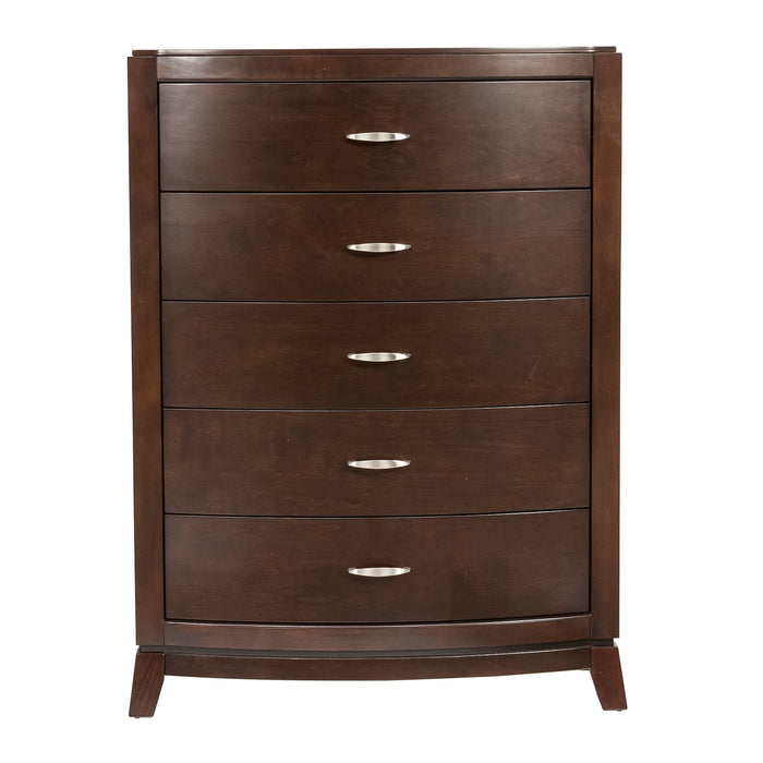 Avalon - 5 Drawer Chest - Dark Brown