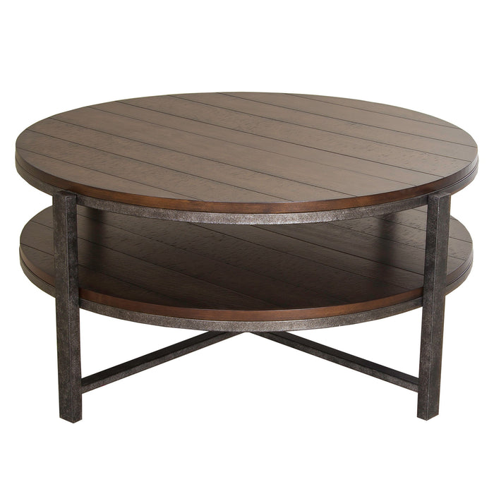 Breckinridge - 3 Piece Set (1-Cocktail 2-End Tables) - Dark Brown