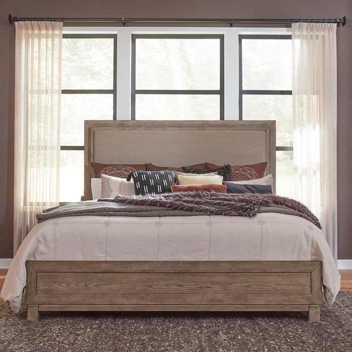 Canyon Road - King Upholstered Bed - Light Brown