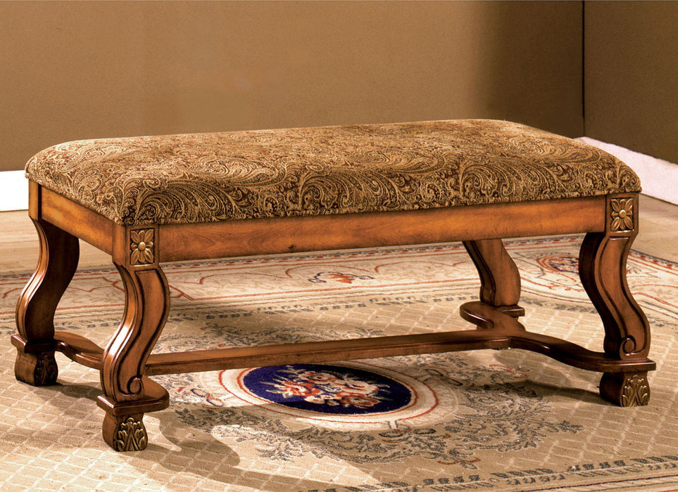 Vale Royal - Bench - Antique Oak / Pattern