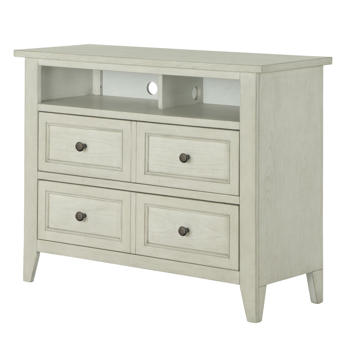 Raelynn - 2 Drawer Media Chest In Weathered White