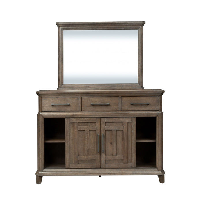 Artisan Prairie - Dresser & Mirror - Dark Brown