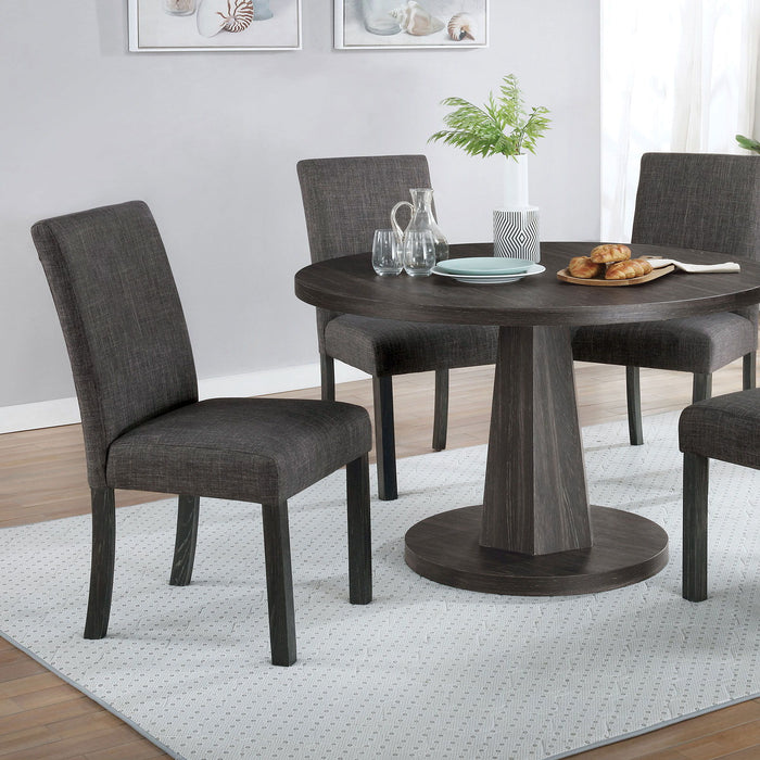 Lucerne - Side Chair (Set of 2) - Dark Walnut / Gray