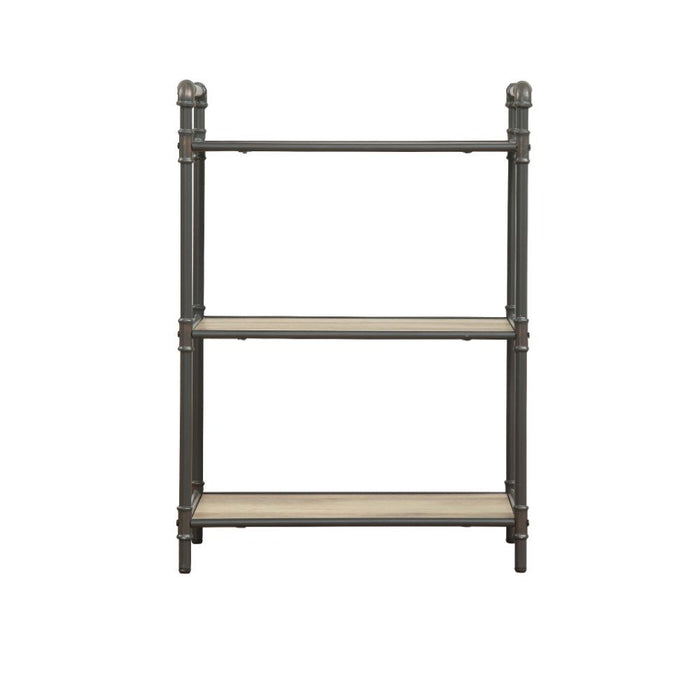 Itzel - Bookshelf - Antique Oak & Sandy Gray - 36"