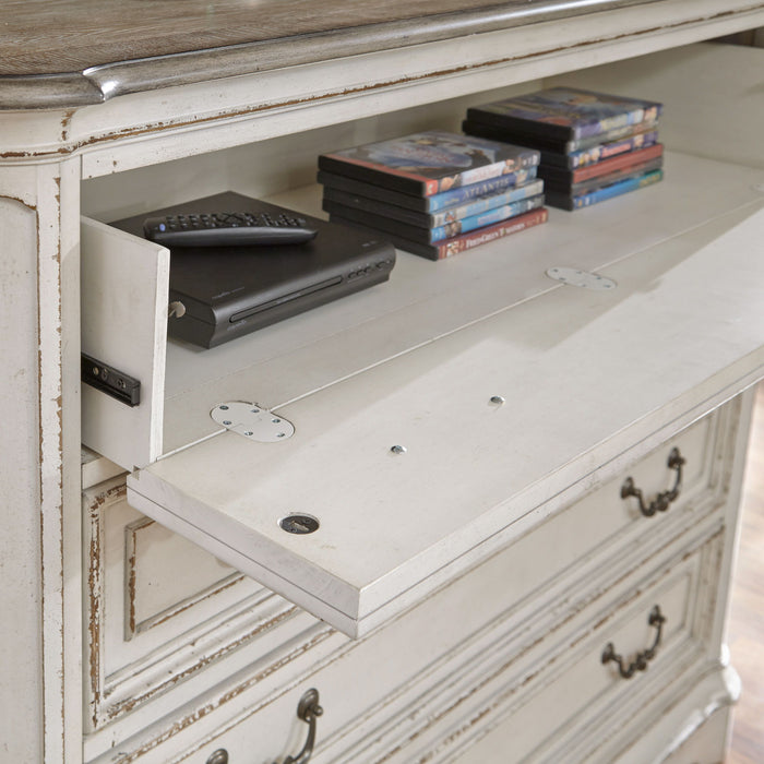 Magnolia Manor - Media Chest - White