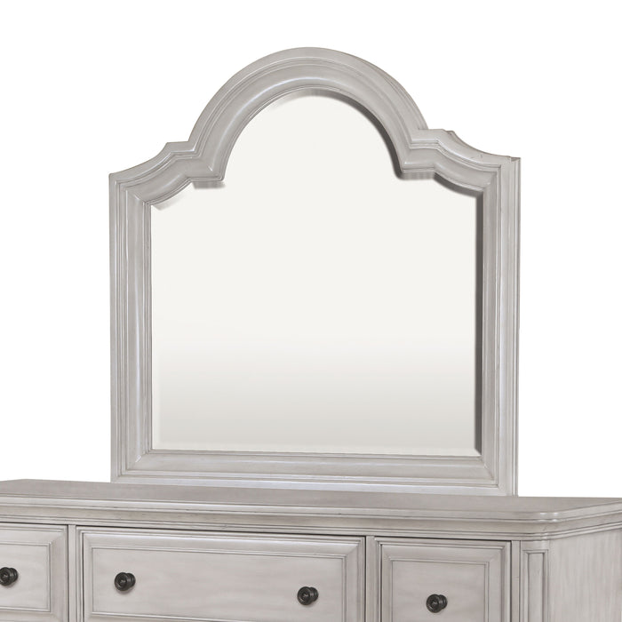 Windsor Lane - Landscape Mirror In Weathered Grey