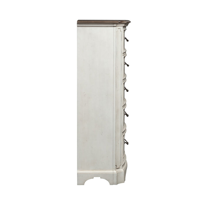 Abbey Road - 5 Drawer Chest - White