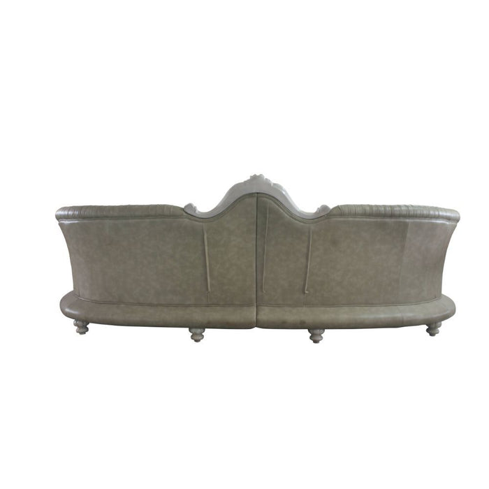 Dresden - Sofa - Vintage Bone White & PU - 43"