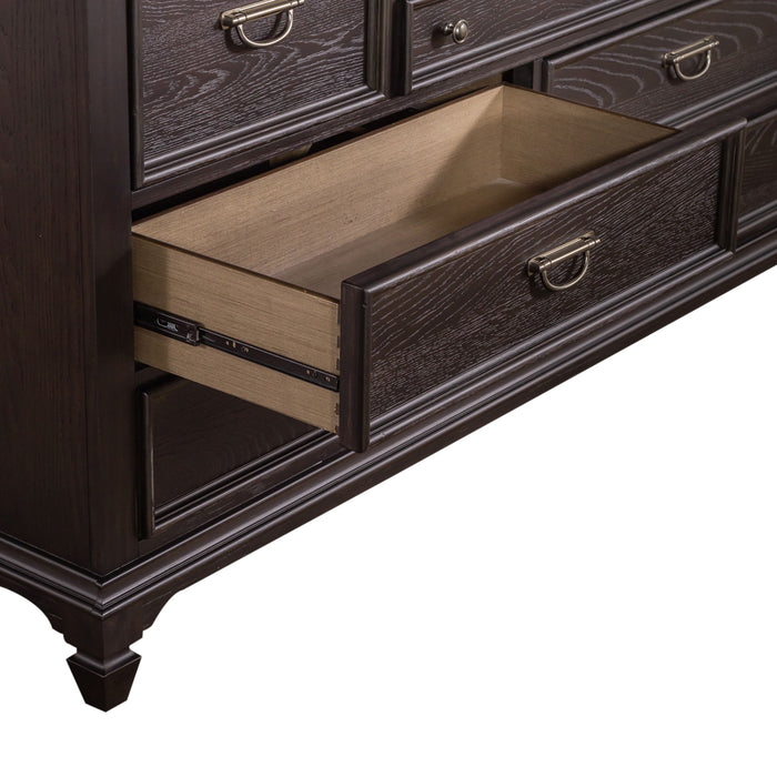 Allyson Park - 8 Drawer Dresser - Dark Brown