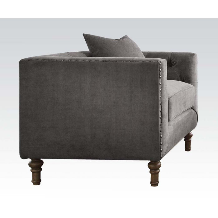 Sidonia - Chair - Gray Velvet