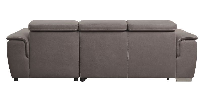 Haruko - Sectional Sofa - Light Brown Fabric