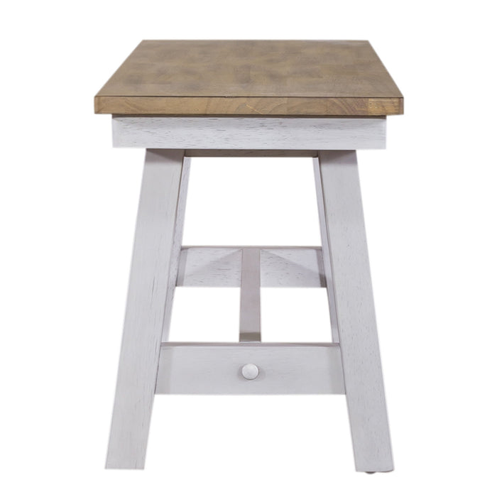 Lindsey Farm - Backless Bench - Weathered White