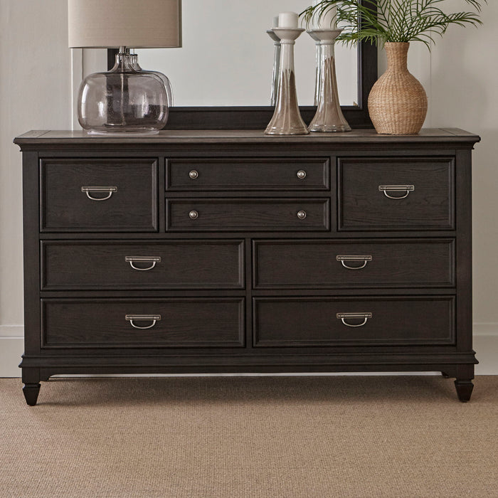 Allyson Park - 8 Drawer Dresser - Dark Brown