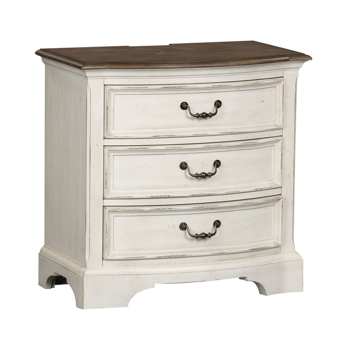 Abbey Road - 3 Drawer Night Stand - White