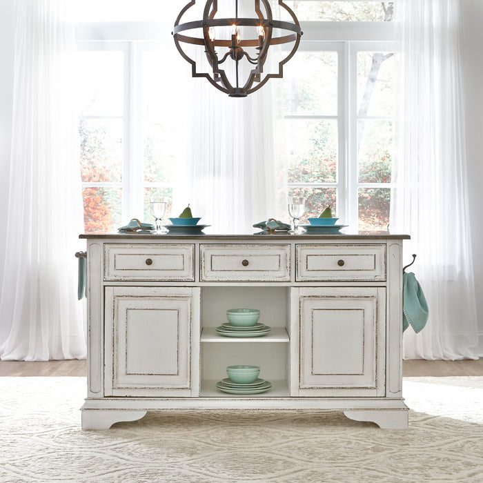 Magnolia Manor - Kitchen Island - White