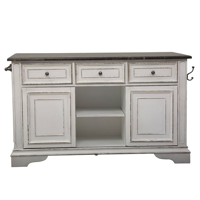 Magnolia Manor - Kitchen Island - White