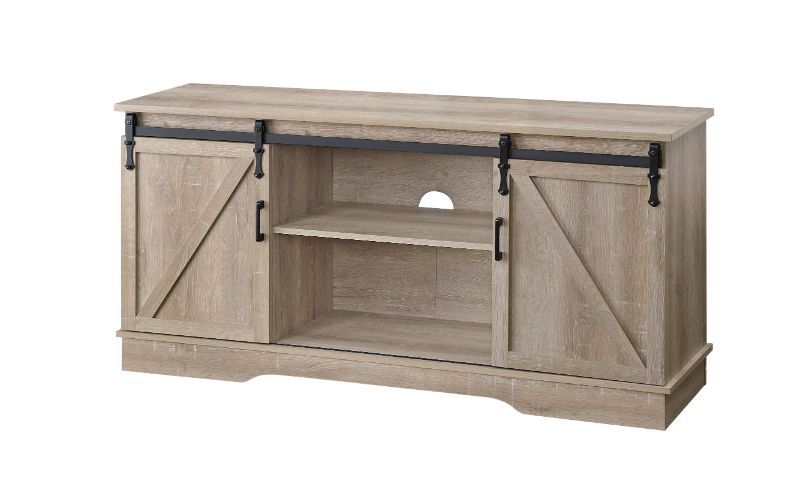 Bennet - TV Stand - Oak Finish