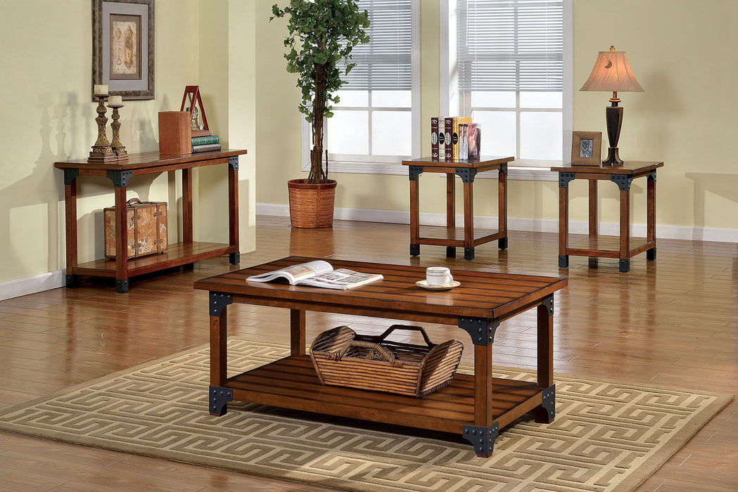 Bozeman - 3 Piece Table Set (C&2E) - Antique Oak