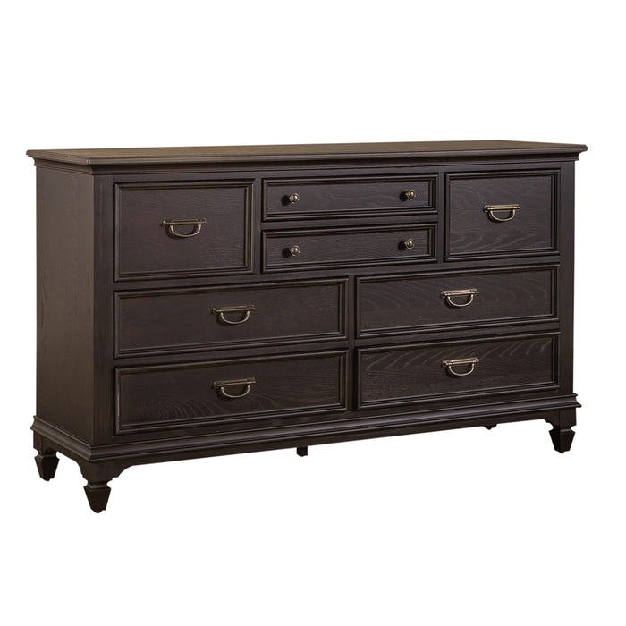 Allyson Park - 8 Drawer Dresser - Dark Brown