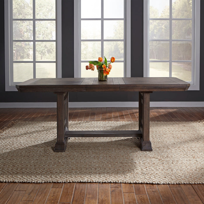 Artisan Prairie - Trestle Table - Dark Brown