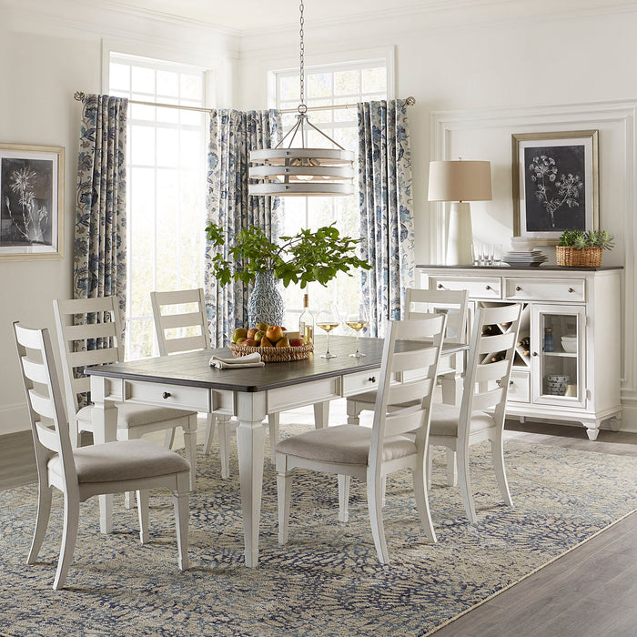 Allyson Park - 7 Piece Rectangular Table Set - White