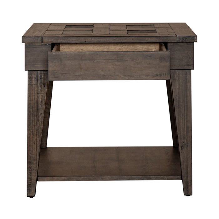 Arrowcreek - End Table - Dark Brown