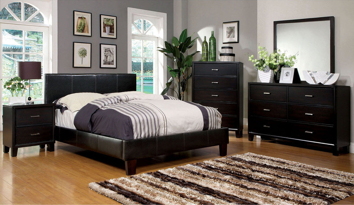 Winn Park - Padded Leatherette Platform Bed