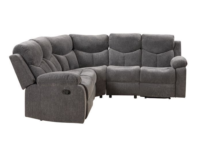 Kalen - Sectional Sofa - Gray Chenille