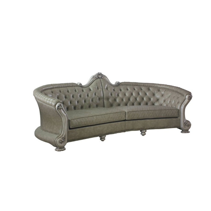 Dresden - Sofa - Vintage Bone White & PU - 43"