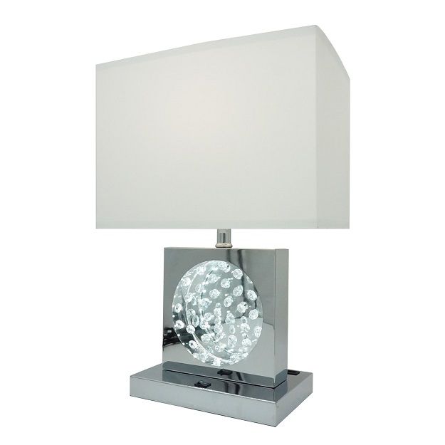 Table Lamp - Chrome - Metal