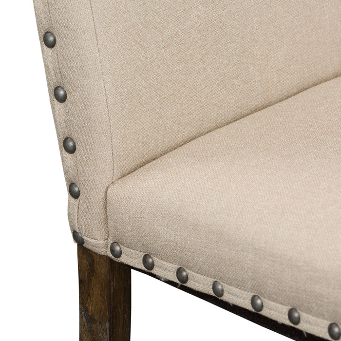 Artisan Prairie - Upholstered Side Chair - Dark Brown