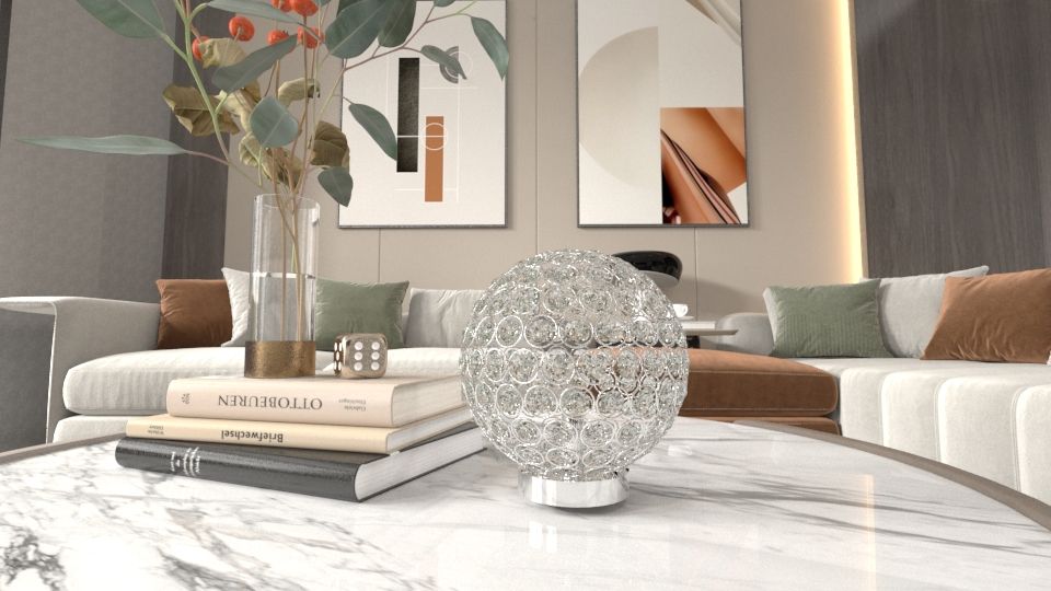 Crystal Globe - Table Lamp