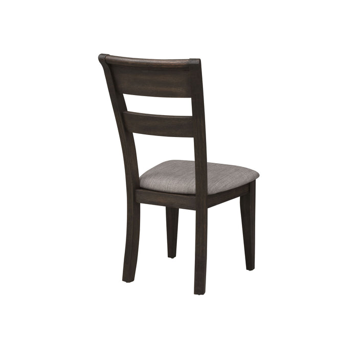 Double Bridge - Splat Back Side Chair - Dark Brown