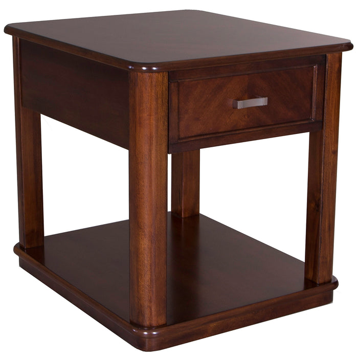 Wallace - 3 Piece Set (1-Cocktail 2-End Tables) - Dark Brown