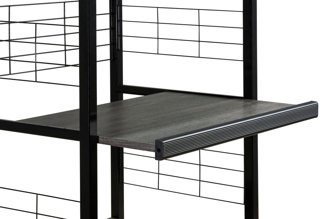 Kitchen Shelf On Casters - Black