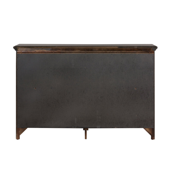 Saddlebrook - 9 Drawer Dresser - Dark Brown