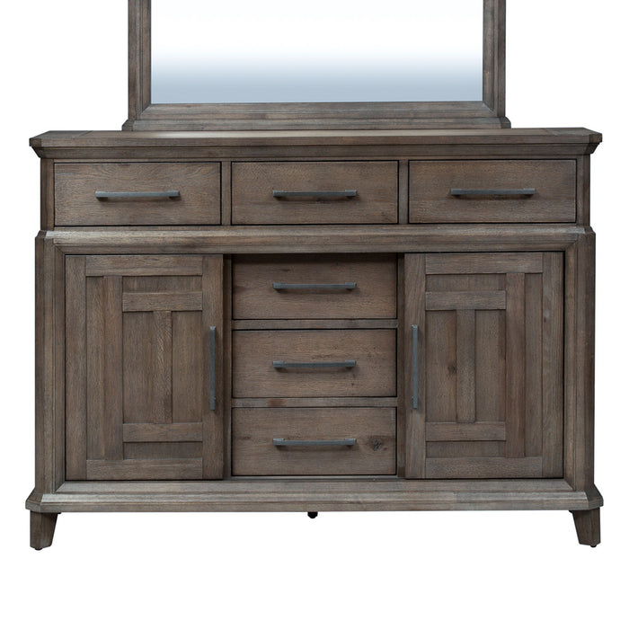 Artisan Prairie - 6 Drawer 2 Door Chesser - Dark Brown