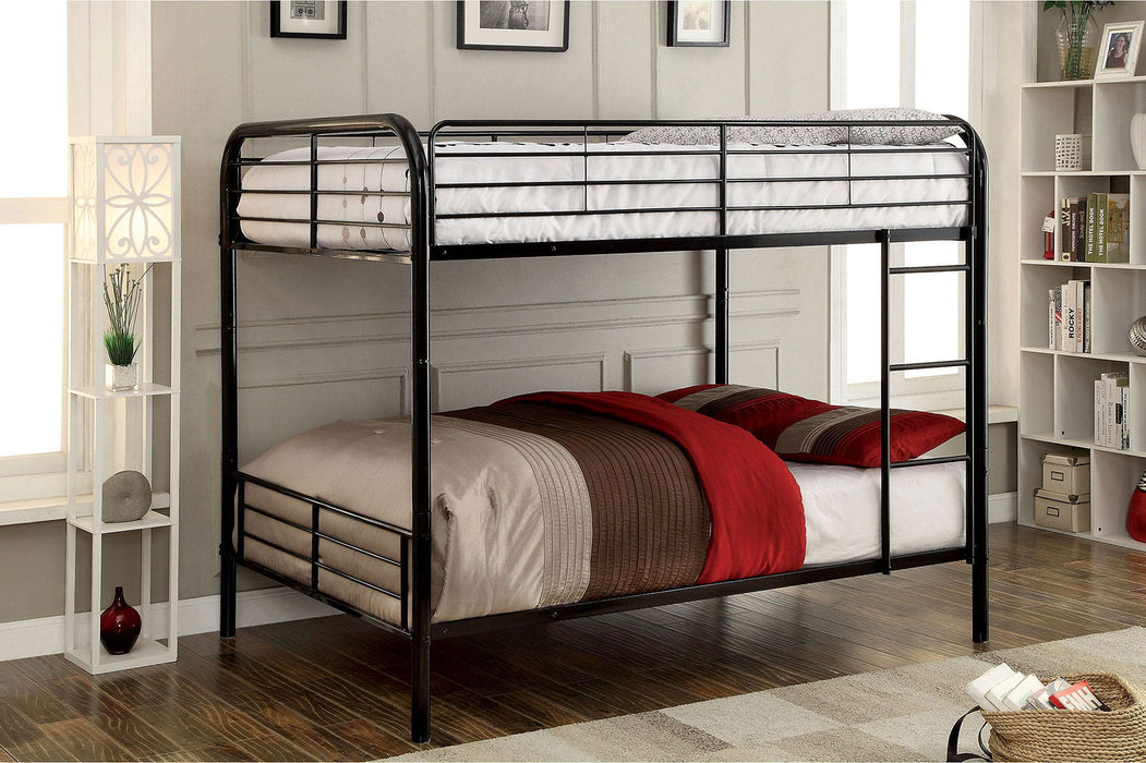 Brocket - Full/Full Bunk Bed - Black - Metal