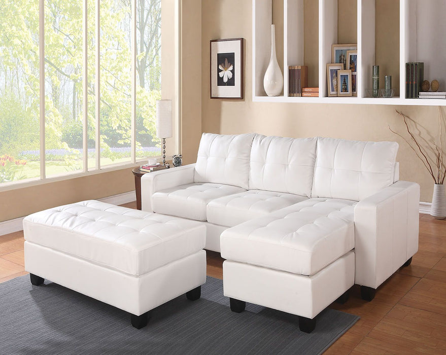 Lyssa - Sectional Sofa (Rev. Chaise) w/Ottoman