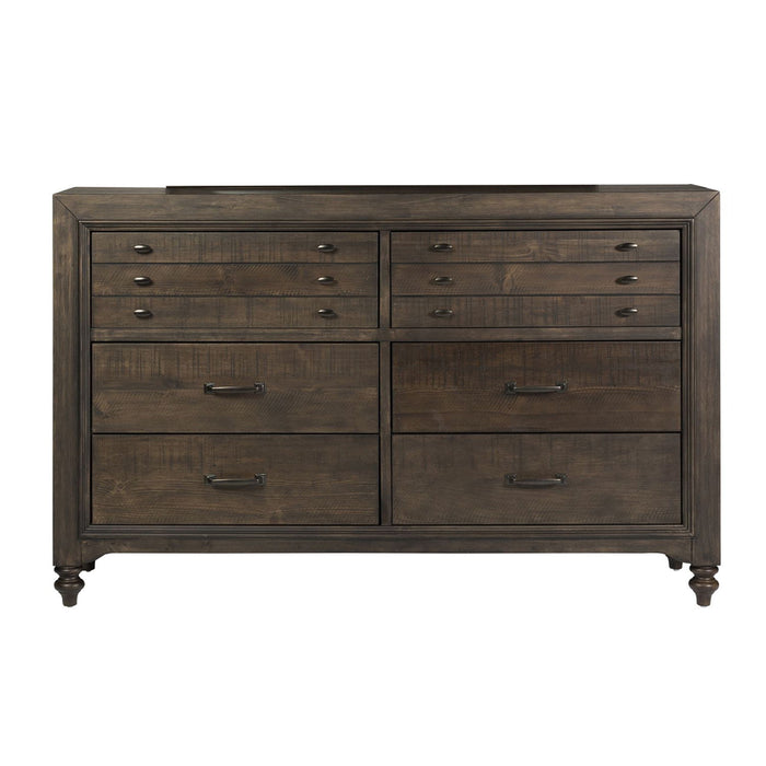 Catawba Hills - 6 Drawer Dresser - Dark Brown