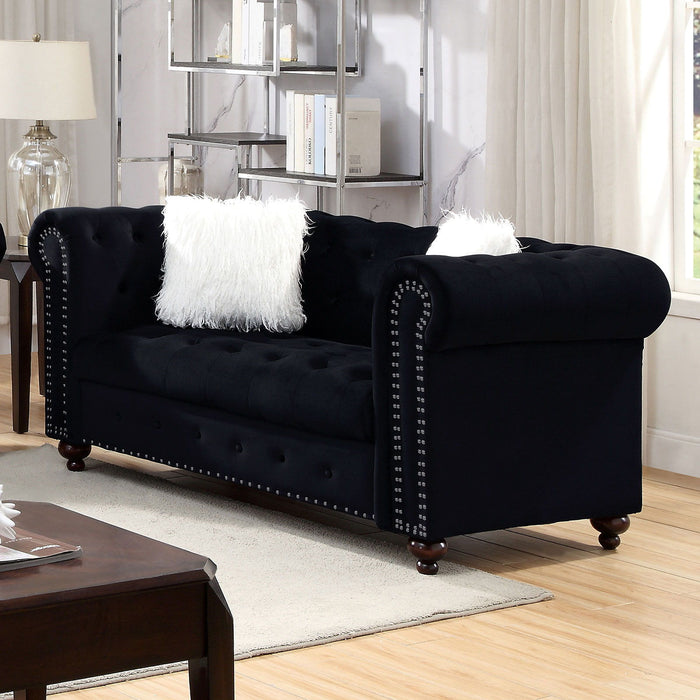 Giacomo - Loveseat - Black