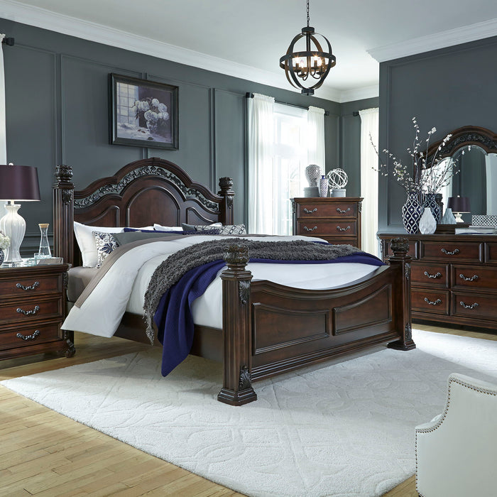 Messina Estates - Poster Bed, Dresser & Mirror