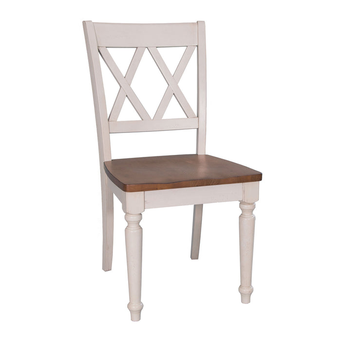 Al Fresco - Double X Back Side Chair - White