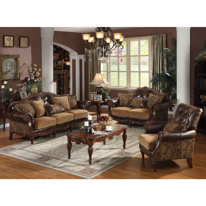 Dreena - Sofa (With 5 Pillows) - Dark Brown - 93"