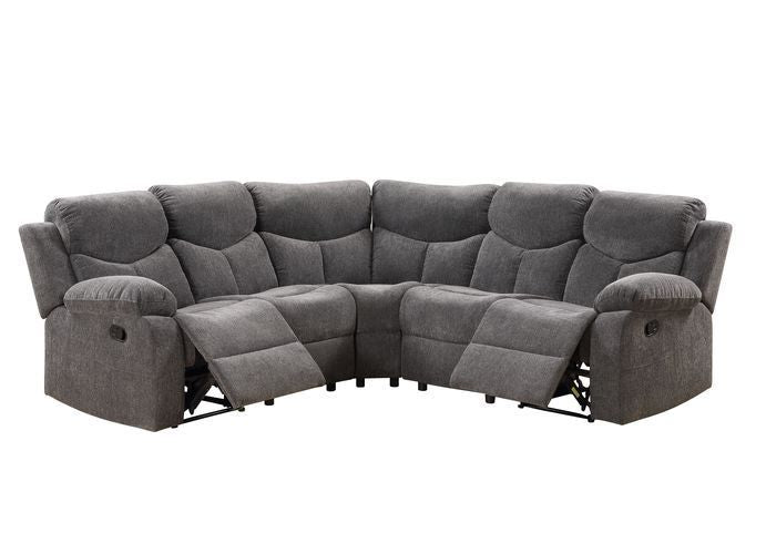 Kalen - Sectional Sofa - Gray Chenille