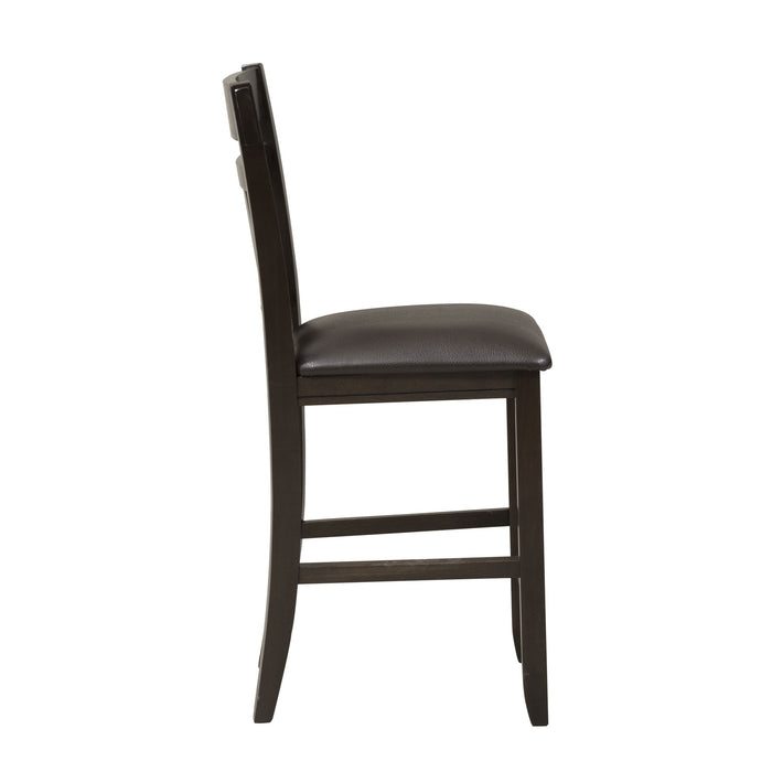 Lawson - Splat Back Counter Chair - Dark Brown