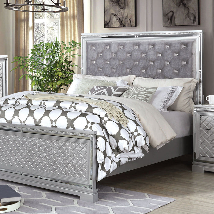 Belleterre - E.King Bed - Silver