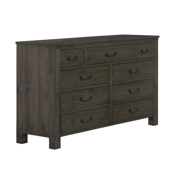 Abington - Drawer Dresser In Weathered Charcoal